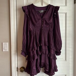 EUC by Anthropologie dress. Beautiful plum color. Size XS